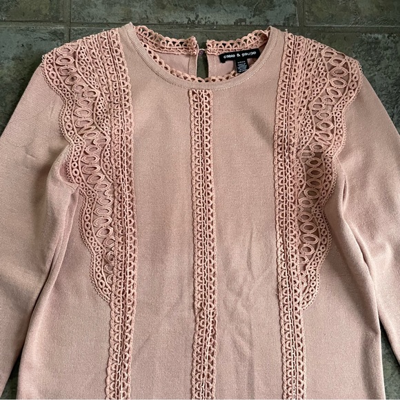 Cable & Gauge Women’s Blouse Shirt Top T-Shirt . Pink . Stylish . Size S . New - Picture 3 of 5